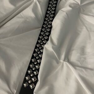 Hot Topic Black Belt with Silver Studs